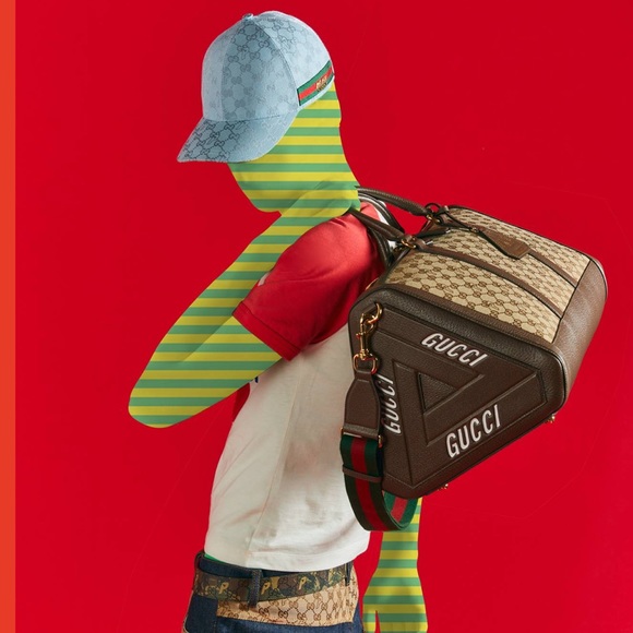 GUCCI X PALACE Triferg Canvas GG-P Duffle Bag - Picture 17 of 17